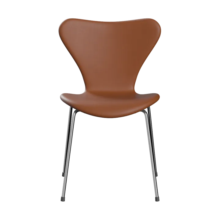 Sjuan 3107 helklädd stol - Essential walnut leather-chrome - Fritz Hansen