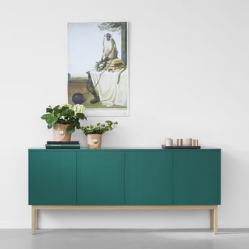 Beam sideboard - ljusgrå, sockel i vitoljad ek - A2