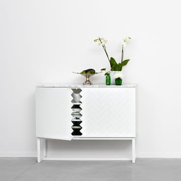 Story sideboard - vit, vit marmortopp, vitt stativ - A2