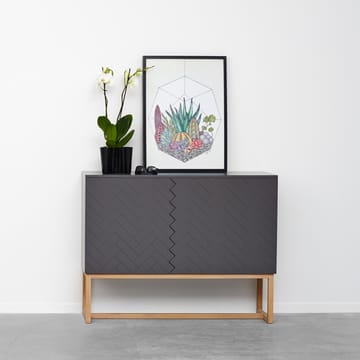 Story sideboard - vit, vit marmortopp, vitt stativ - A2