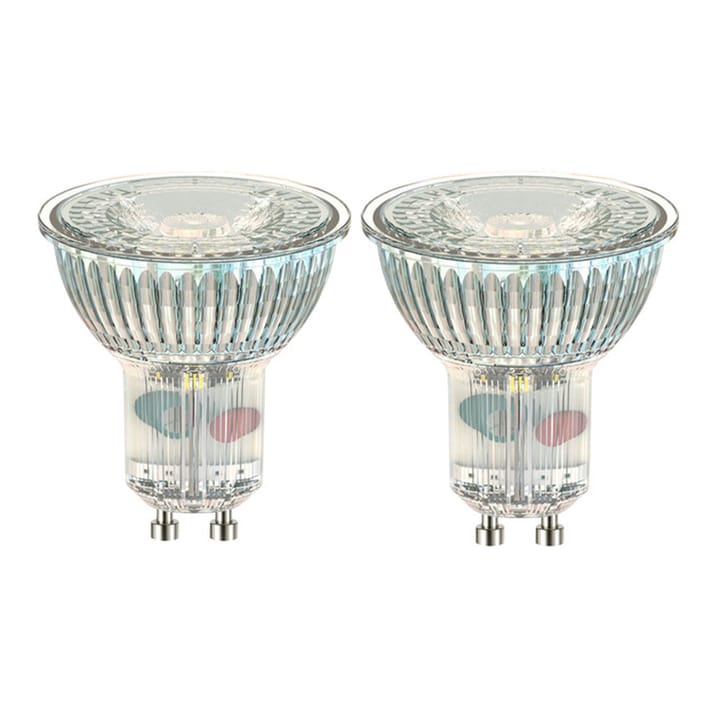 Airam LED PAR16 36° ljuskälla - klar, dimbar, 2-pack gu10, 4w - Airam