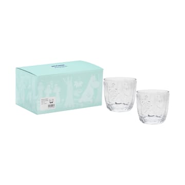 Mumin glas 28 cl 2-pack - Klar - Arabia