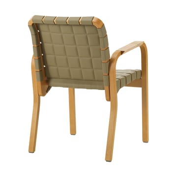 Armchair 45 fåtölj honungsbetsad björk - Leather Spectrum Leaf 30168 - Artek