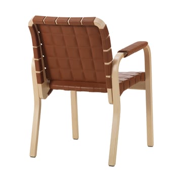 Armchair 45 fåtölj lackerad björk - Leather Prestige Cognac 40680 - Artek