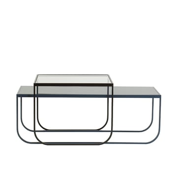 Tati Lounge High soffbord - glas, nordic blue - Asplund