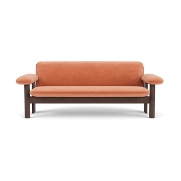 Brasilia soffa 2-sits - Dark oak-Avalon 012 - Audo Copenhagen