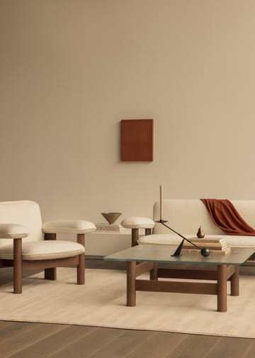 Brasilia soffa 2-sits - Dark oak-Baru 0200 - Audo Copenhagen