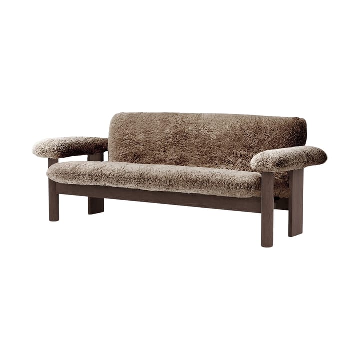 Brasilia soffa 2-sits - Dark oak-Sahara sheepskin curly - Audo Copenhagen