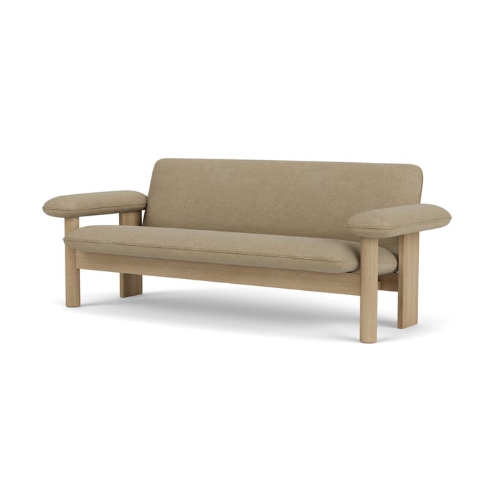 Brasilia soffa 2-sits - Natural oak-Audo Bouclé 02 - Audo Copenhagen