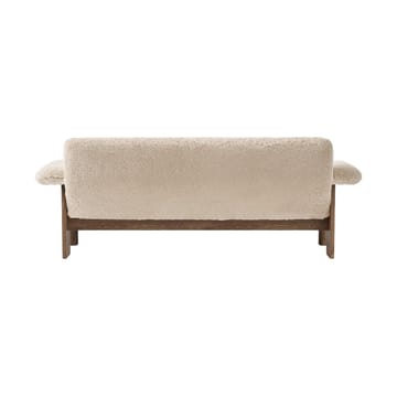 Brasilia soffa 2-sits - Walnut-Nature sheepskin curly - Audo Copenhagen