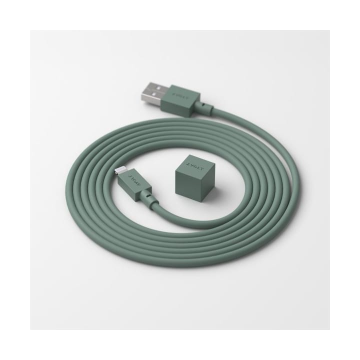 Cable 1 USB A till Lightning kabel 1,7 m, Green Avolt