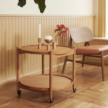 Bølling Tray Table model 60 rullbord - clay, rökoljad ekstativ - Brdr. Krüger