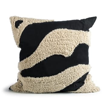 Fluffy kudde 50x50 cm - Black-beige - Byon