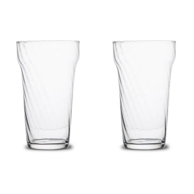 Opacity high ball glas 43 cl 2-pack - Klar - Byon