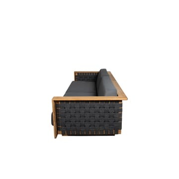 Angle Soffa 3-sits - Dark grey, teak - Cane-line