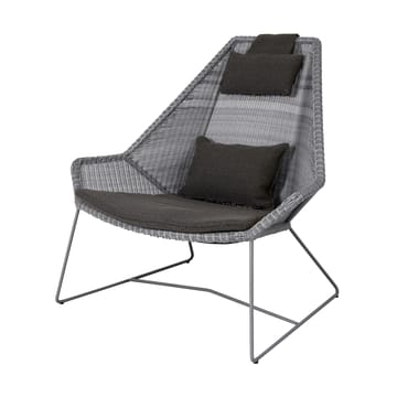 Breeze dynset loungefåtölj hög rygg - Focus grey - Cane-line