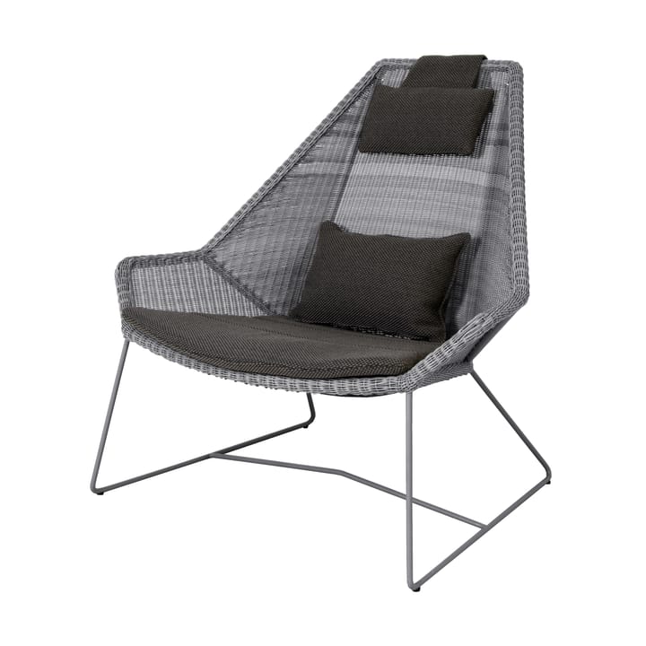 Breeze dynset loungefåtölj hög rygg, Focus grey Cane-line