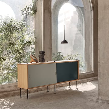 BM0253 150x69 cm hyllsystem - Oljad ek-grå - Carl Hansen & Søn