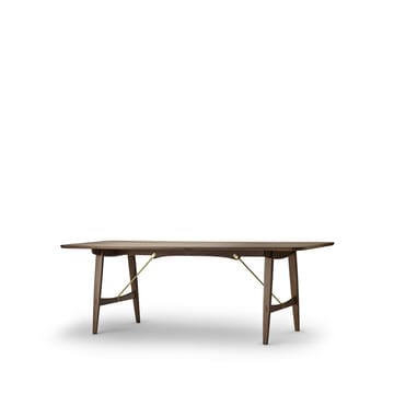 BM1160 Hunting Table matbord - Klarlackad valnöt-mässing - Carl Hansen & Søn