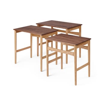 CH004 nesting tables satsbord - Oljad ek-valnöt - Carl Hansen & Søn