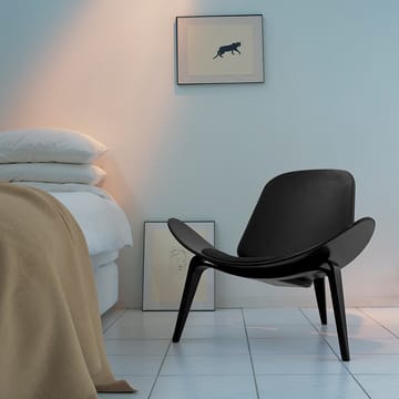 CH07 fåtölj - Thor 301 läder-svartlackad bok - Carl Hansen & Søn