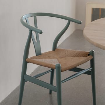 CH24 Y-stol Soft Crawford Wegner - Pewter-naturflätad - Carl Hansen & Søn