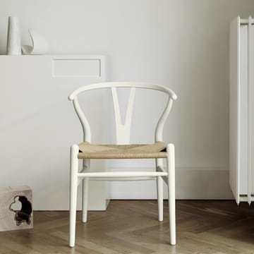 CH24 Y-stol Soft naturflätad sits - White S0502-Y - Carl Hansen & Søn