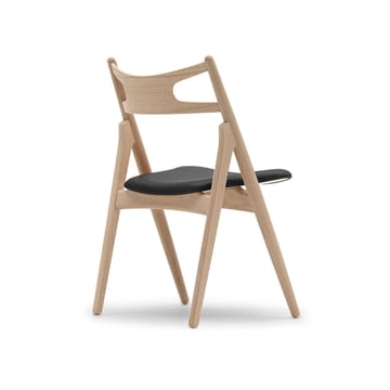 CH29P Sawbuch chair lädersits - Thor 301-vitoljad ek-svart - Carl Hansen & Søn