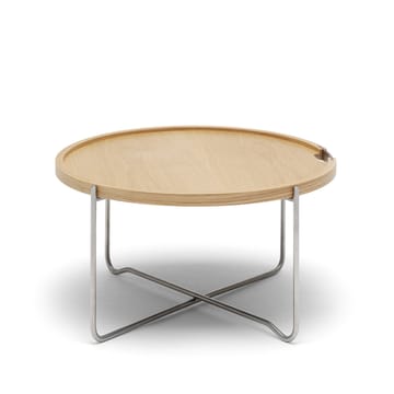 CH417 Tray brickbord rostfritt stål - Rökoljad ek - Carl Hansen & Søn