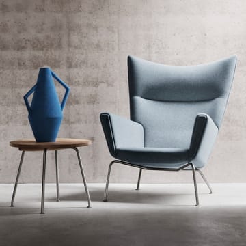 CH445 Wing Chair fåtölj - Remix 173-rostfria stålben - Carl Hansen & Søn