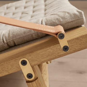 FK10 Plico fåtölj - Tyg canvas natur-oljad ek - Carl Hansen & Søn