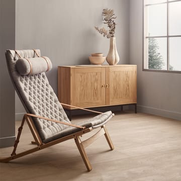 FK10 Plico fåtölj - Tyg canvas natur-oljad ek - Carl Hansen & Søn