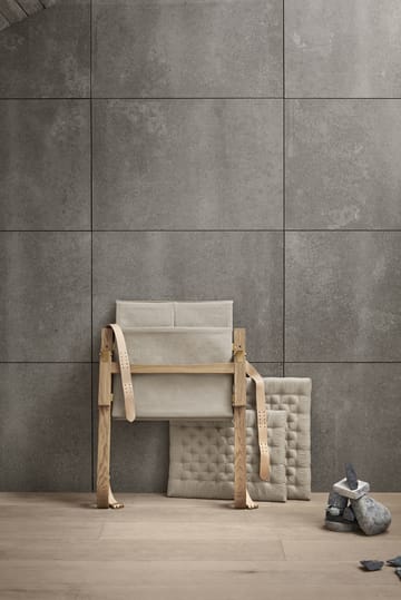 FK11 Plico fåtölj - Tyg canvas natur-vitoljad ek - Carl Hansen & Søn