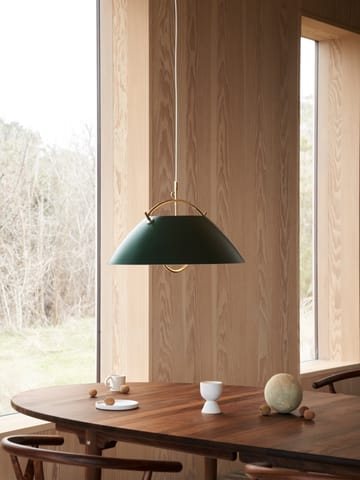 HJW37 The Pendant med hiss - Dark green-gold - Carl Hansen & Søn