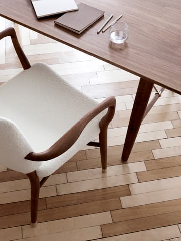 VLA61 Monarch chair karmstol - Oljad mahogny-Baru 0200 - Carl Hansen & Søn