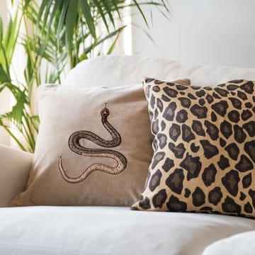 Embroidered Cobra kuddfodral 50x50 cm - Beige - Chhatwal & Jonsson