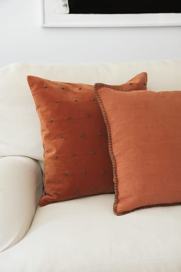 Roma kuddfodral 50x50 cm - Terracotta-forest green - Chhatwal & Jonsson