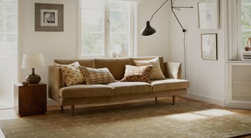 Tattersall kuddfodral 40x60 cm - Beige-cognac - Chhatwal & Jonsson