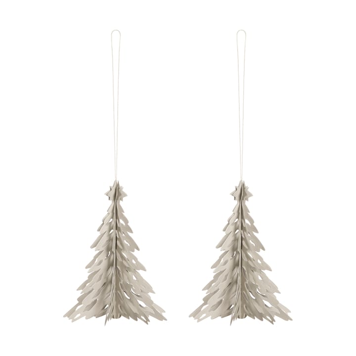 Paper Pinetree dekorationshänge 2-pack - Sand - Cooee Design