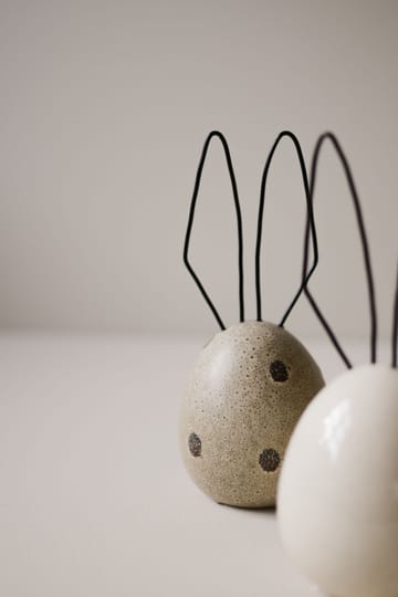 Hare påskdekoration H18 cm - Beige dot - DBKD