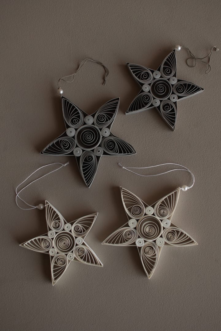 Paper star julhänge 10,5 cm, White DBKD