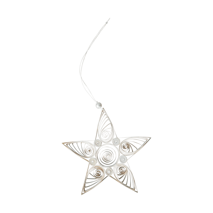 Paper star julhänge 13 cm - White - DBKD