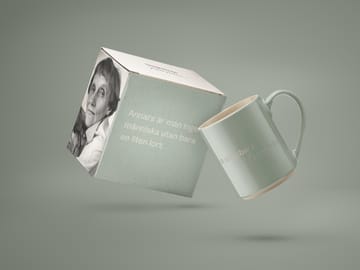 Astrid Lindgren mugg, annars är man ingen människa - Svensk text - Design House Stockholm