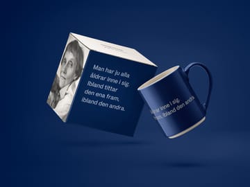 Astrid Lindgren mugg, man har ju alla åldrar - Svenskt text - Design House Stockholm