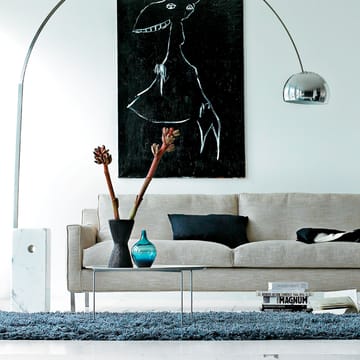 Streamline 3-sits soffa 220 cm - tyg cross 10 svart, stålben - Eilersen