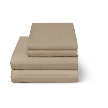 Waffle handduk 50x70 cm - Taupe - Elvang Denmark