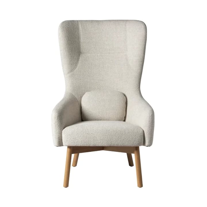 L35 Gesja Wing Chair fåtölj - Beige-lacquered oak - FDB Møbler