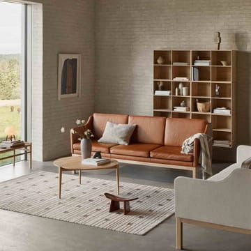 MK46 Mogens Koch 3-sits soffa - Lacquered oak-cognac leather - FDB Møbler