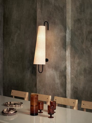 Ancora vägglampa - Black-Natural - ferm LIVING