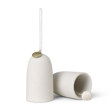 Bell klocka julhänge Ø4 cm 2-pack - Off-white - ferm LIVING